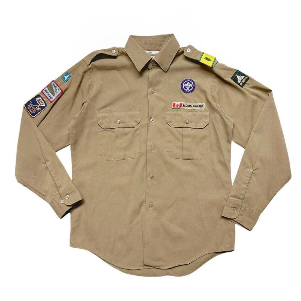 80s 90s vintage Boy Scouts Canada Shirt Patch Toronto Scarborough Utility.